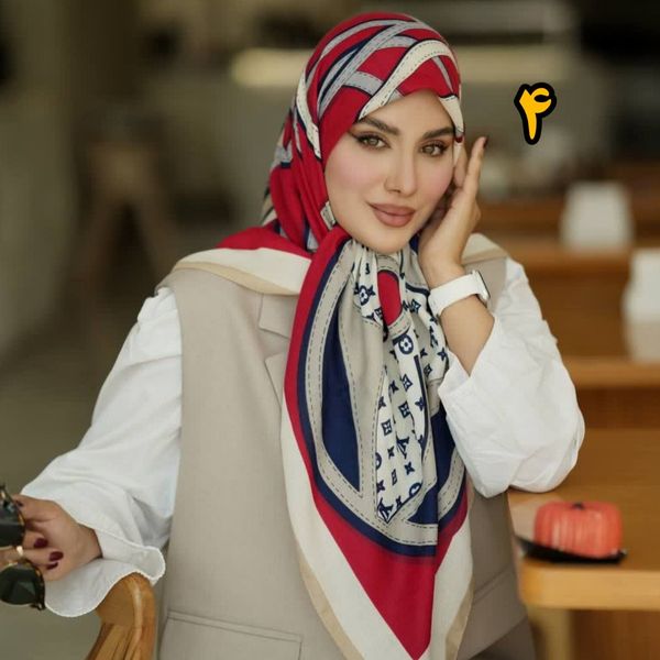 روسری نخی متریال وارداتی