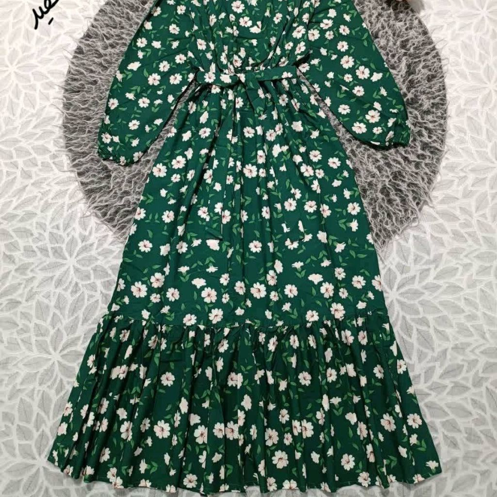 خرید آنلاین پیراهن چین دار گلی