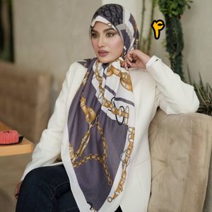 قیمت ارزان روسری نخی سیا اسکارف