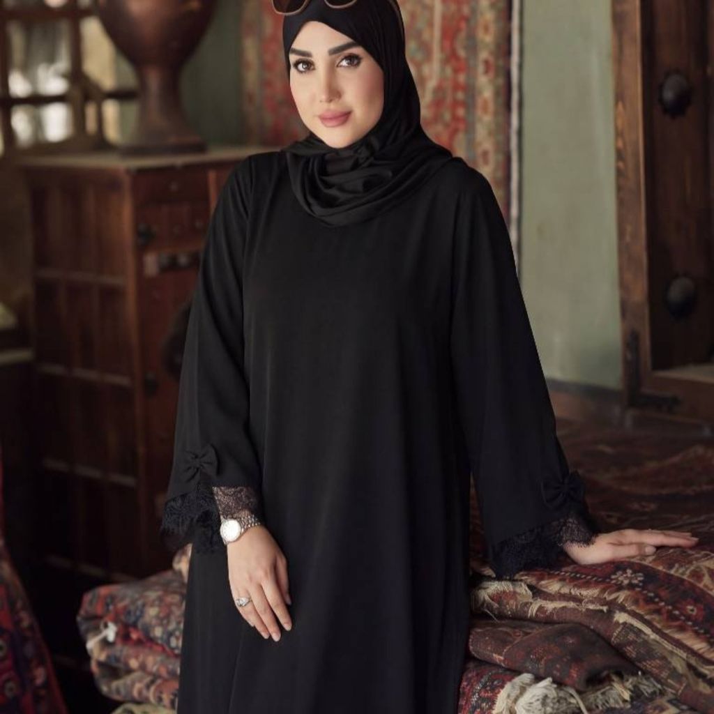 خرید آنلاین عبا آستین پاپیونی