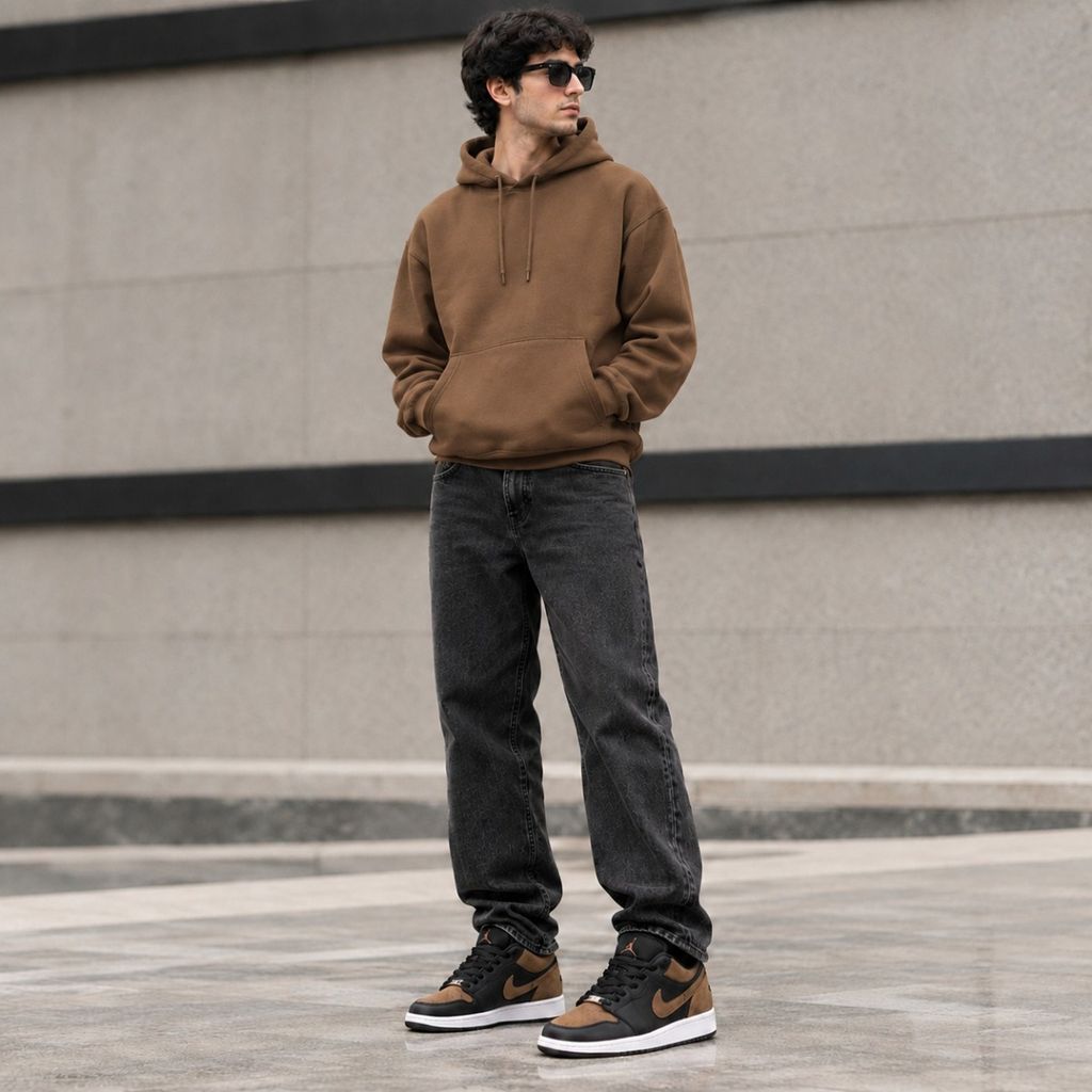 قیمت کتانی نایک جردن وان لو مشکی قهوه ای جذاب Nike Jordan one Low