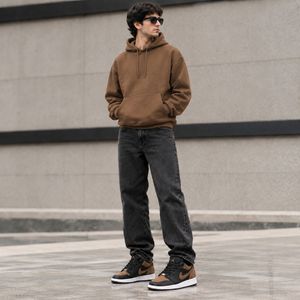 قیمت کتانی نایک جردن وان لو مشکی قهوه ای جذاب Nike Jordan one Low
