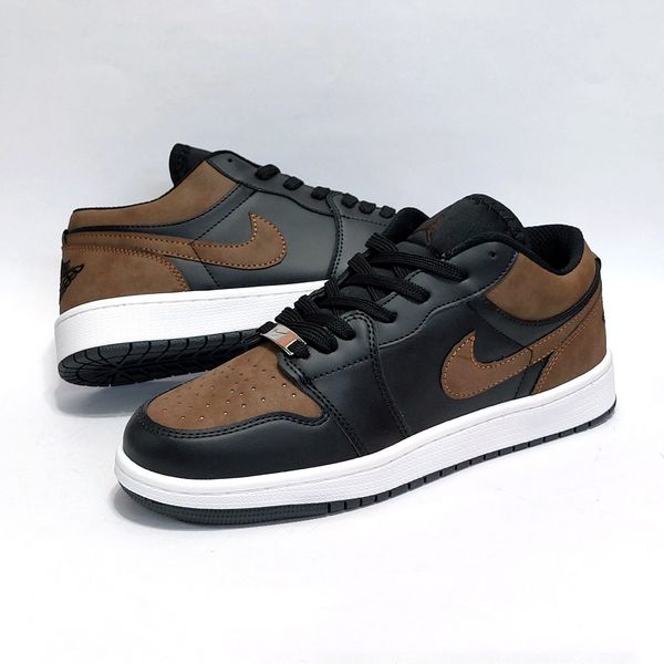 کتانی نایک جردن وان لو مشکی قهوه ای جذاب Nike Jordan one Low