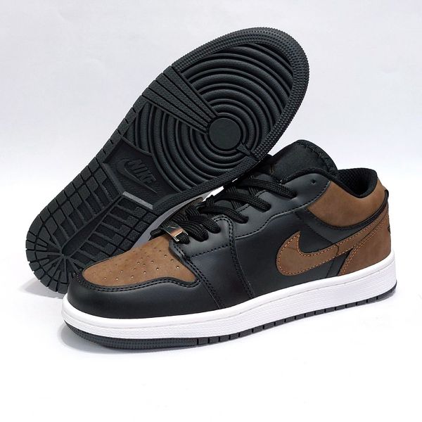 کتانی نایک جردن وان لو مشکی قهوه ای جذاب Nike Jordan one Low