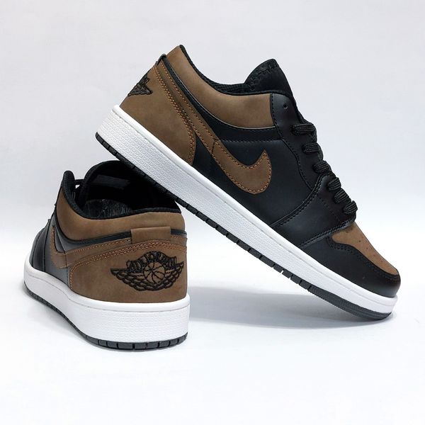 کتانی نایک جردن وان لو مشکی قهوه ای جذاب Nike Jordan one Low