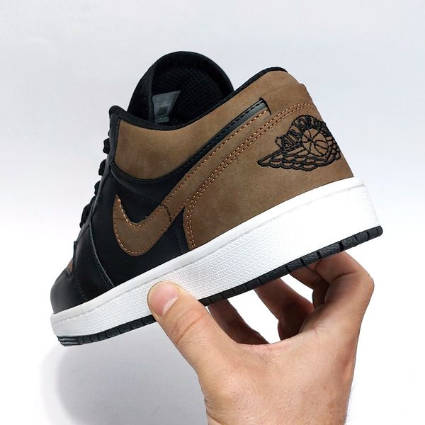 کتانی نایک جردن وان لو مشکی قهوه ای جذاب Nike Jordan one Low