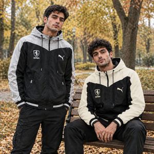 مشخصات کاپشن مشکی کرم مردانه مدل Ferrari مدل 1