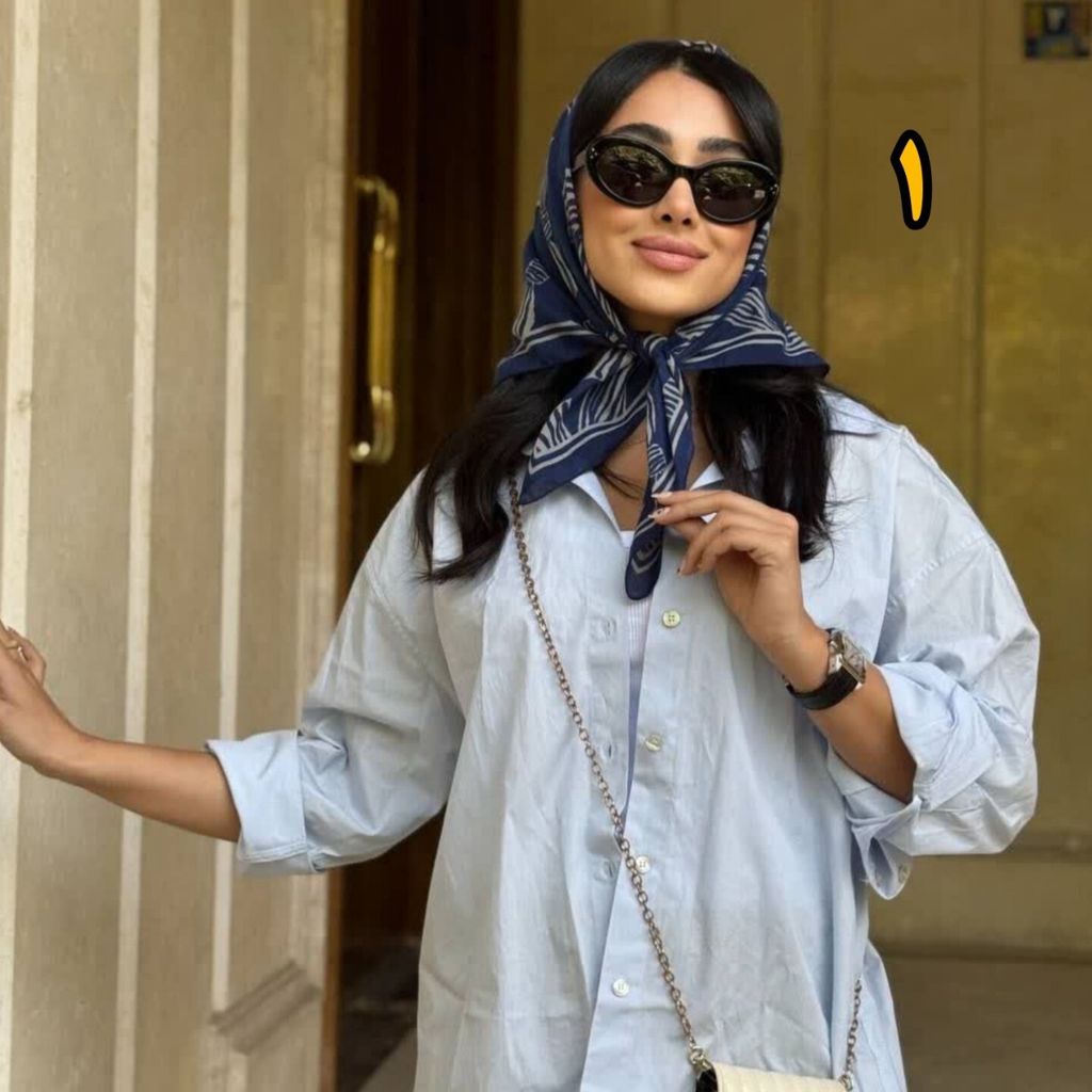 خرید اینترنتی مینی اسکارف نخی وارداتی