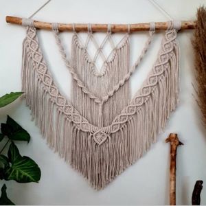 دیوارکوب اویز مکرومه بافی طرح پریناز