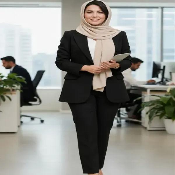 ست سه تیکه کت و شلوار و تاپ