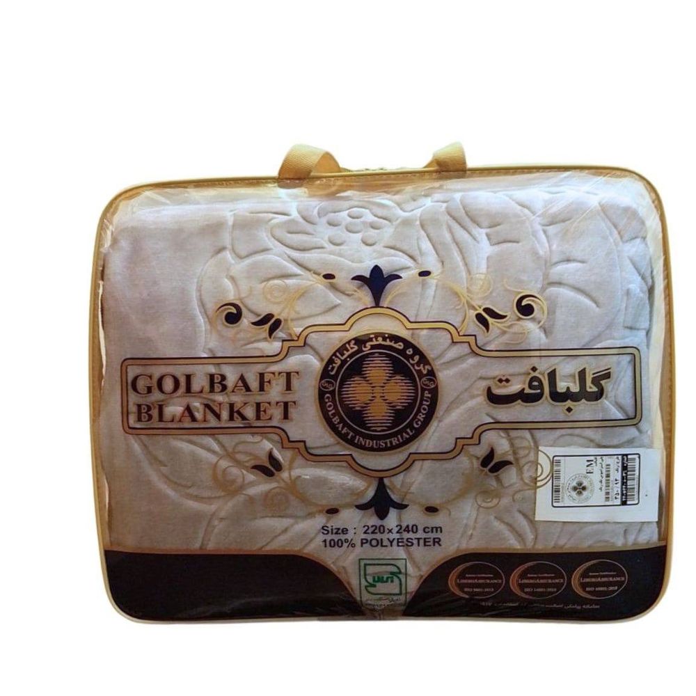 خرید اینترنتی قیمت پتو گلبافت یک نفره مدل برجسته سایز 220160 سانتیمتر رنگ طوسی
