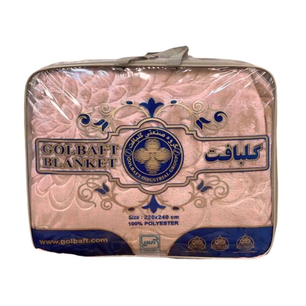 خرید اینترنتی قیمت پتو گلبافت اصل برجسته مخصوص تخت تک نفره سایز 160220 سانتی متر رنگ کالباسی