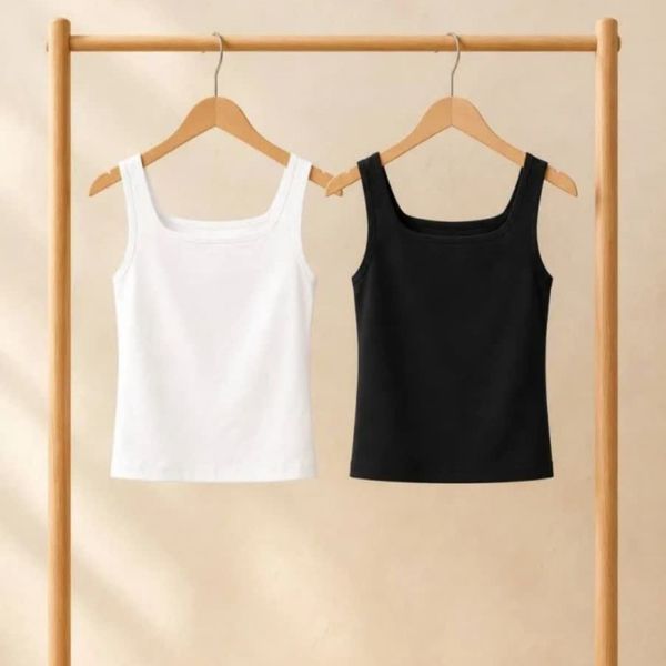 تاپ سرشانه پهن زنانه کبریتی