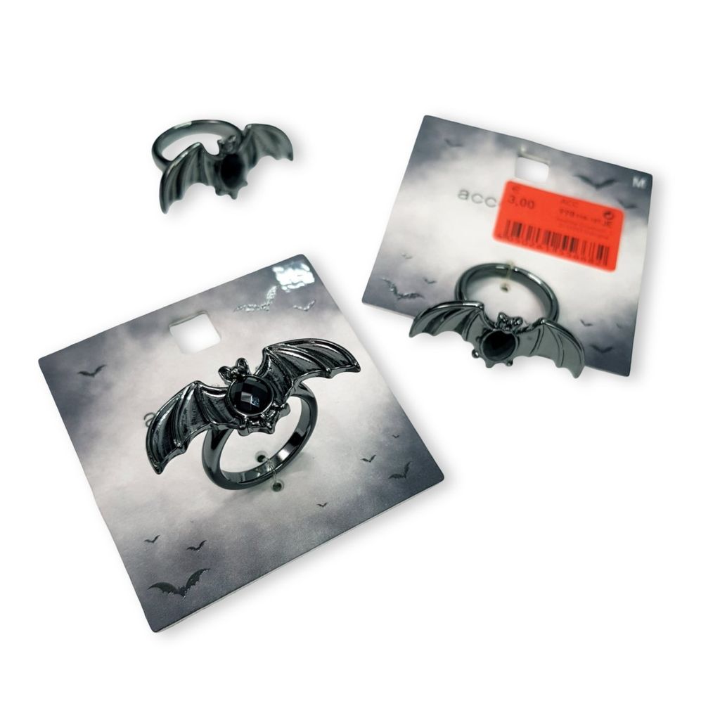 مشخصات انگشتر فانتزی هالووین خفاشی ، رنگ ثابت ضد حساسیت