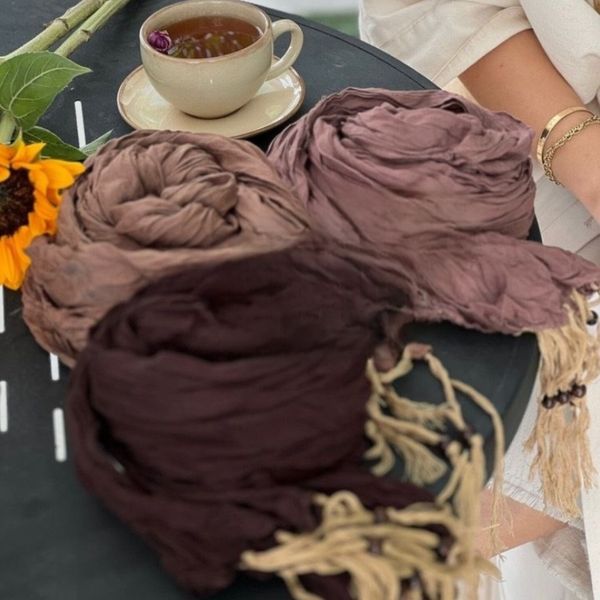 شال نخی چروک ریشه عنکبوتی