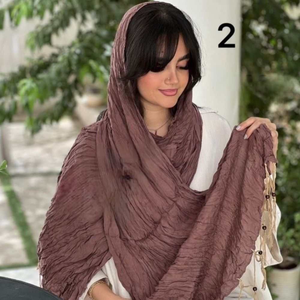 قیمت شال نخی چروک ریشه عنکبوتی