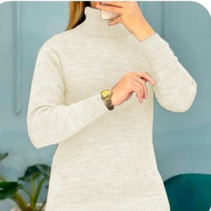 خرید اینترنتی پیراهن یقه اسکی زنانه دخترانه اکرولیک ضدحساسیت نرم