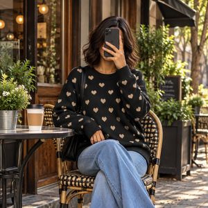 قیمت ژاکت بافت قلبی