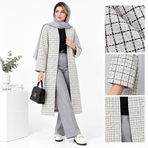 خرید اینترنتی قیمت مانتو چهارخونه زنانه شانل ترک پاییزی 🍂