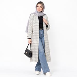 خرید اینترنتی قیمت مانتو چهارخونه زنانه شانل ترک پاییزی 🍂