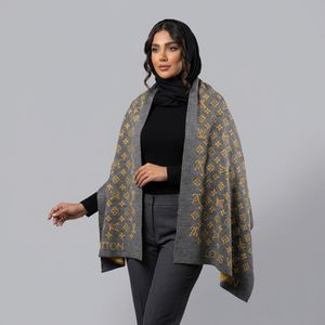 خرید اینترنتی قیمت شال بافت رودوشی زنانه مستر کوالتی طرح لویی ویتون