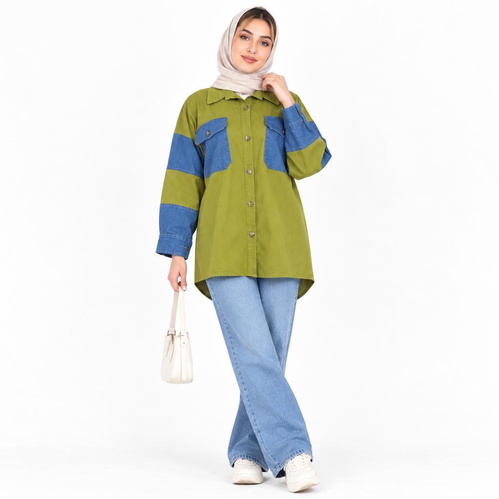 خرید اینترنتی قیمت کت کتان زنانه پاییزی اسپرت