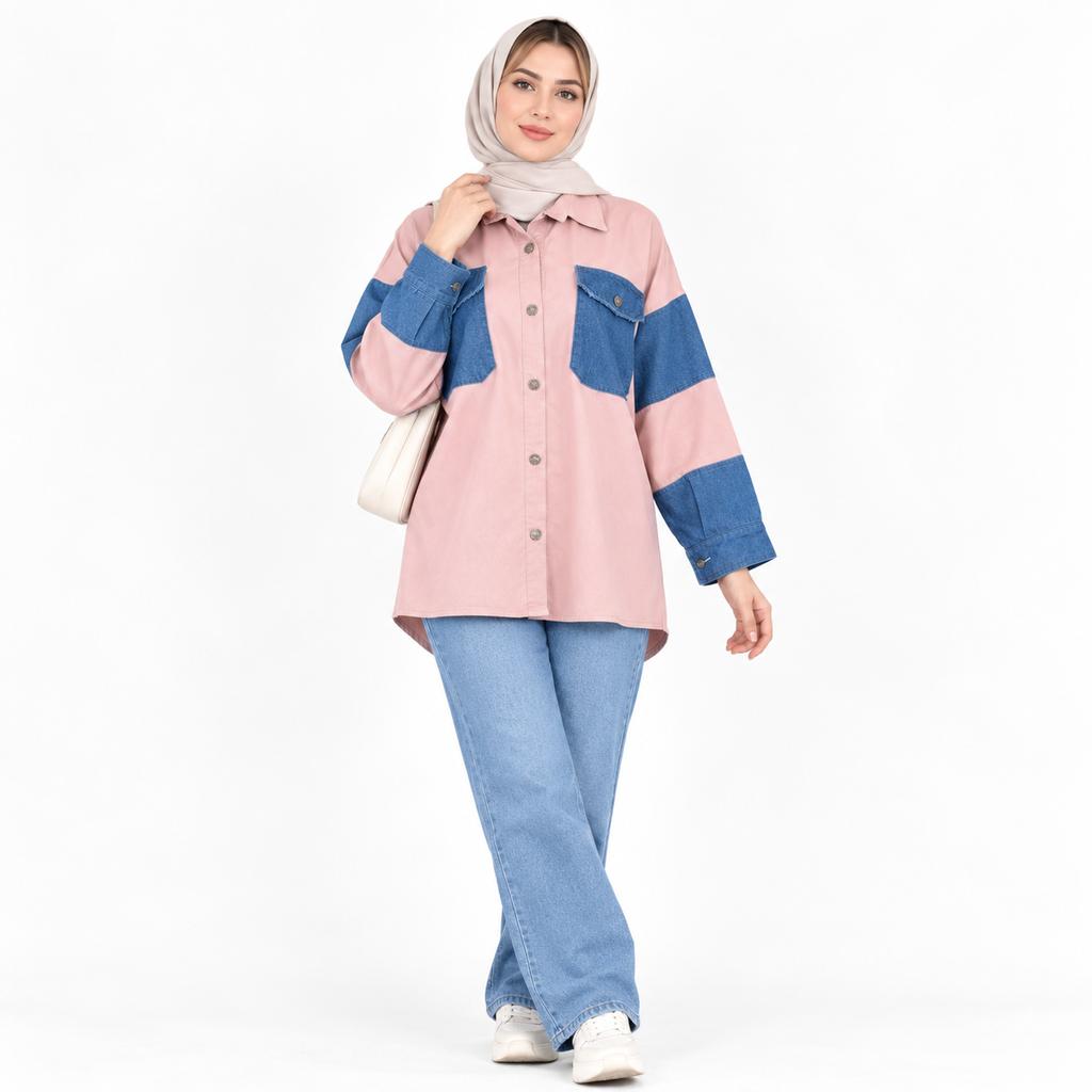 خرید اینترنتی قیمت کت کتان زنانه پاییزی اسپرت