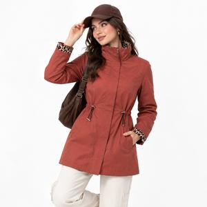 خرید اینترنتی قیمت بارانی زنانه آستردار وارداتی