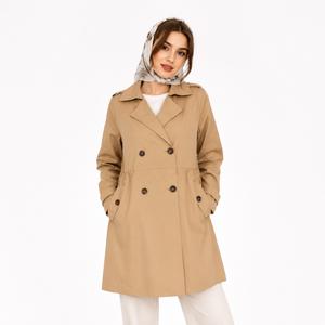 خرید اینترنتی قیمت بارانی زنانه آستردار وارداتی