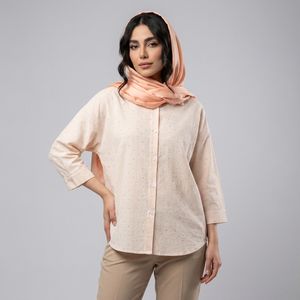 خرید اینترنتی قیمت شومیز زنانه راه راه نگین دار