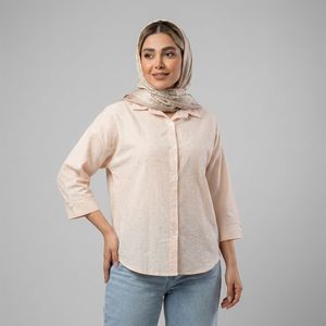 خرید اینترنتی قیمت شومیز زنانه راه راه نگین دار