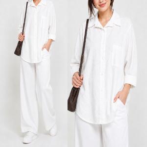 خرید اینترنتی قیمت شومیز زنانه پفکی نگین‌دار
