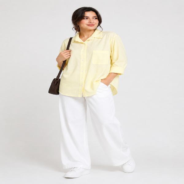 شومیز زنانه پفکی نگین‌دار