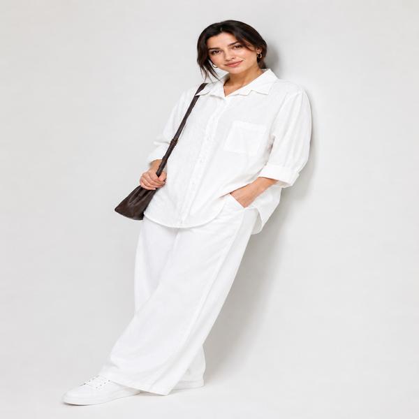 شومیز زنانه پفکی نگین‌دار