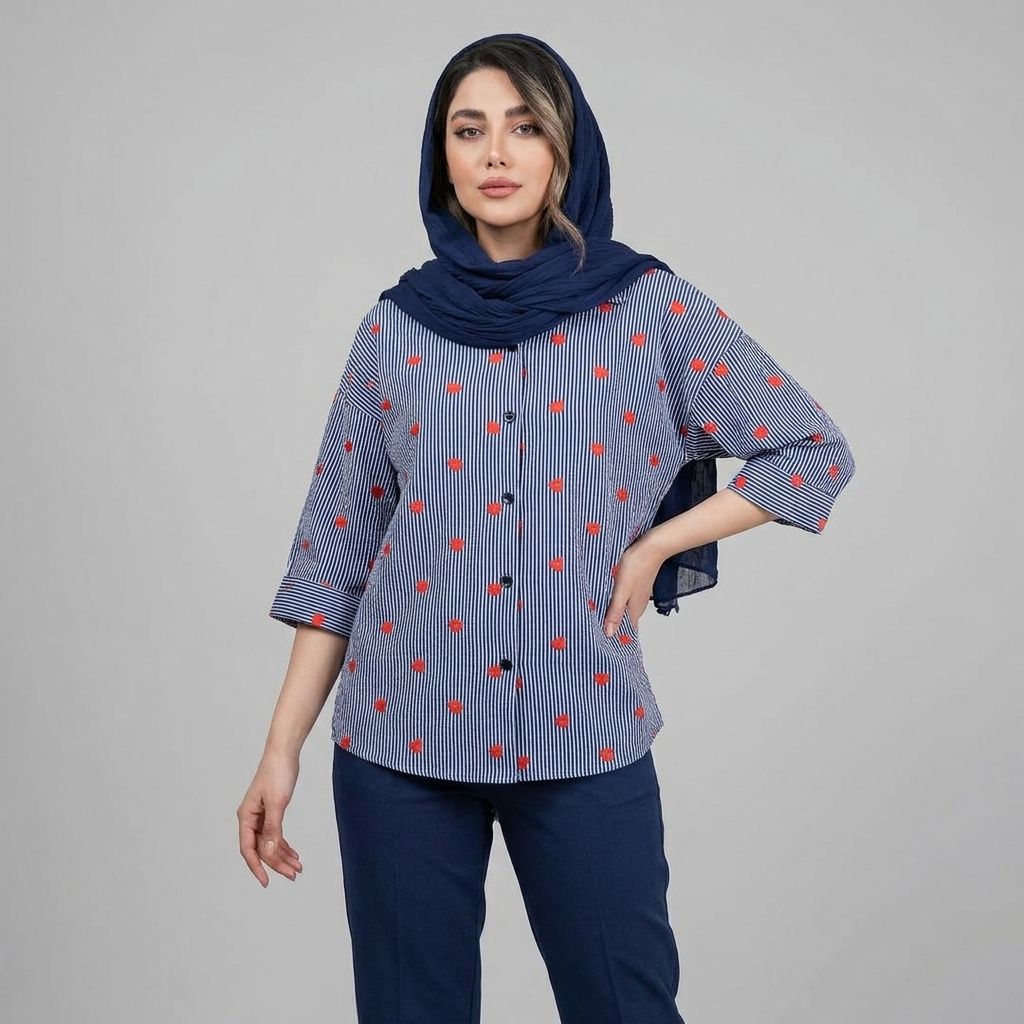 خرید اینترنتی قیمت شومیز زنانه قلبی