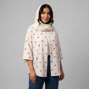 خرید اینترنتی قیمت شومیز زنانه قلبی