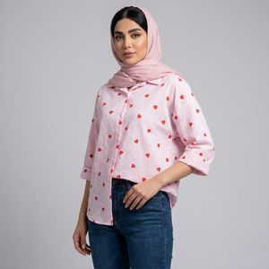 خرید اینترنتی قیمت شومیز زنانه قلبی