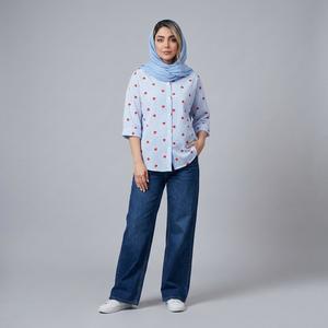 خرید اینترنتی قیمت شومیز زنانه قلبی