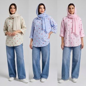 خرید اینترنتی قیمت شومیز زنانه قلبی