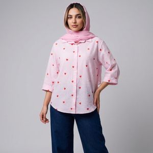 خرید اینترنتی قیمت شومیز زنانه قلبی
