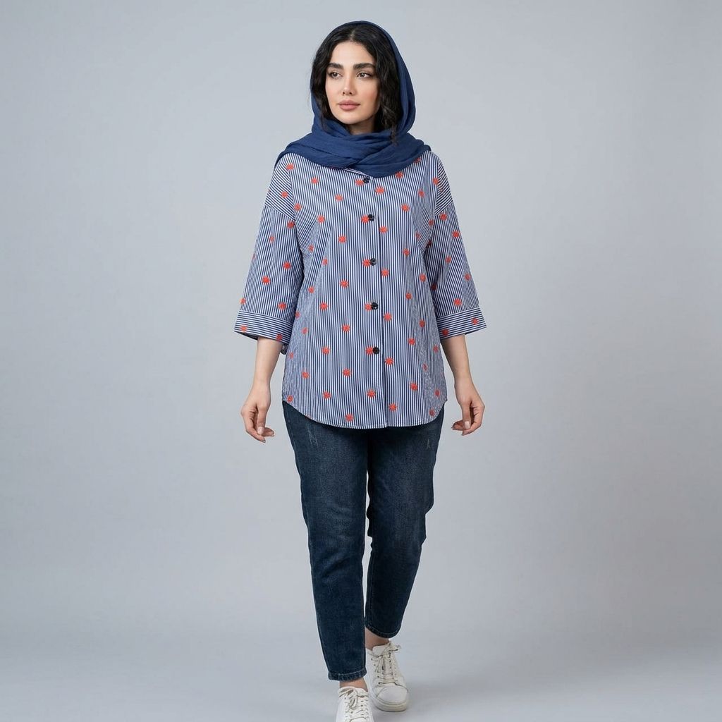 خرید اینترنتی قیمت شومیز زنانه قلبی