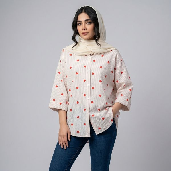 شومیز زنانه قلبی