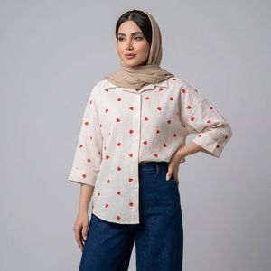 خرید اینترنتی قیمت شومیز زنانه قلبی