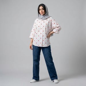خرید اینترنتی قیمت شومیز زنانه قلبی