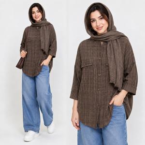 شومیز زنانه یقه ایستاده