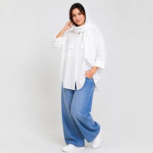 خرید اینترنتی قیمت شومیز زنانه یقه ایستاده