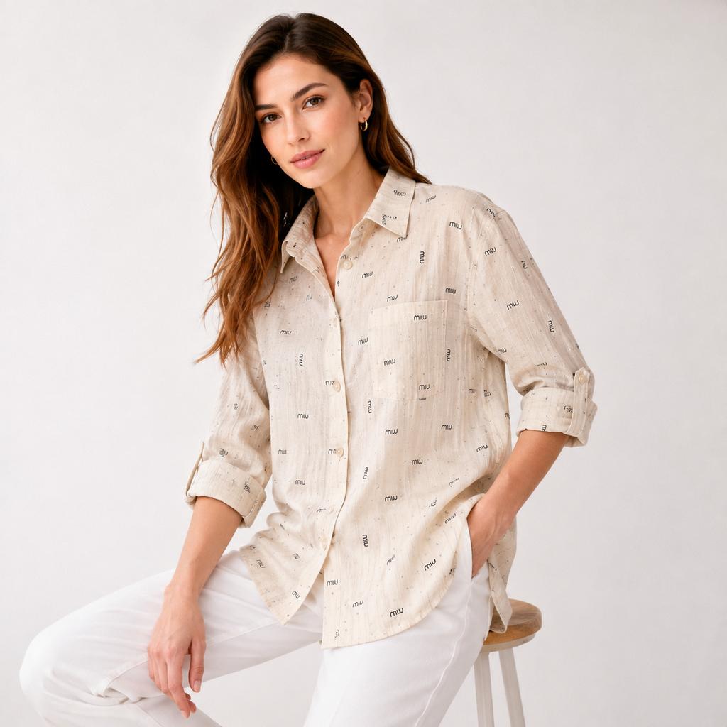 خرید اینترنتی قیمت شومیز زنانه اسپرت miu miu