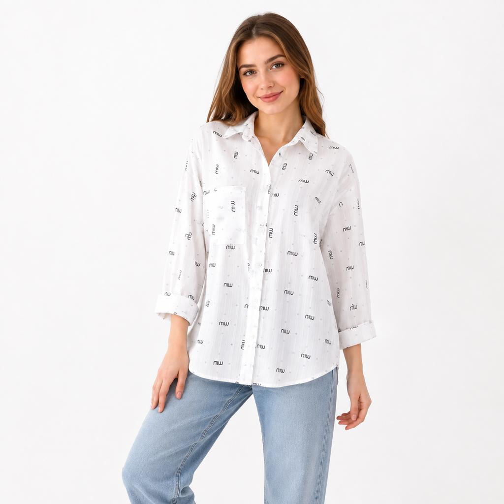 خرید اینترنتی قیمت شومیز زنانه اسپرت miu miu