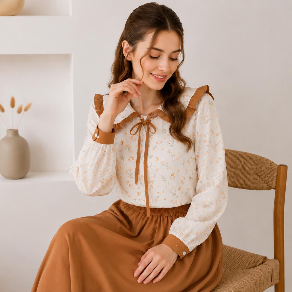 خرید اینترنتی قیمت ست شومیز و دامن زنانه وارداتی