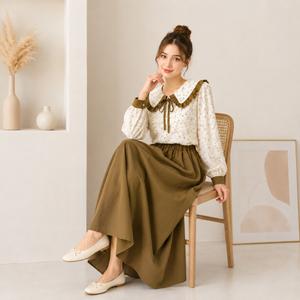 خرید اینترنتی قیمت ست شومیز و دامن زنانه وارداتی